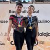 Os amesáns Iván Gutiérrez e Cosme González, medalla de ouro no campionato nacional de ximnasia rítmica
