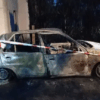 Calcinado un coche de madrugada en Ordes